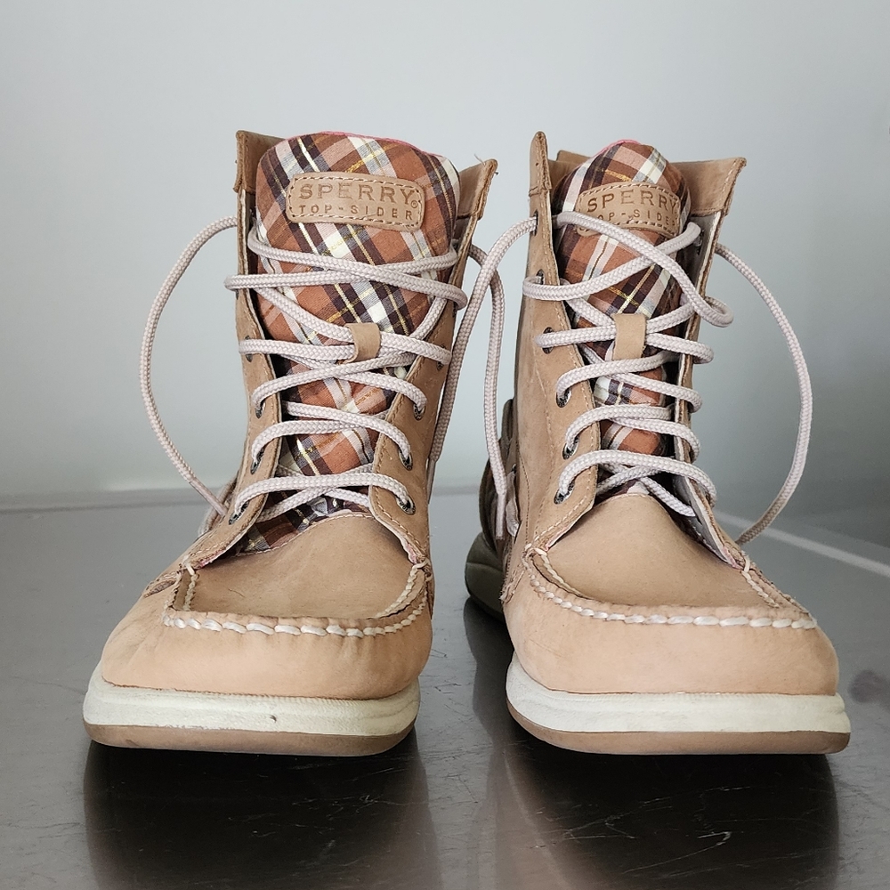 Sperry Tan Ankle Boots